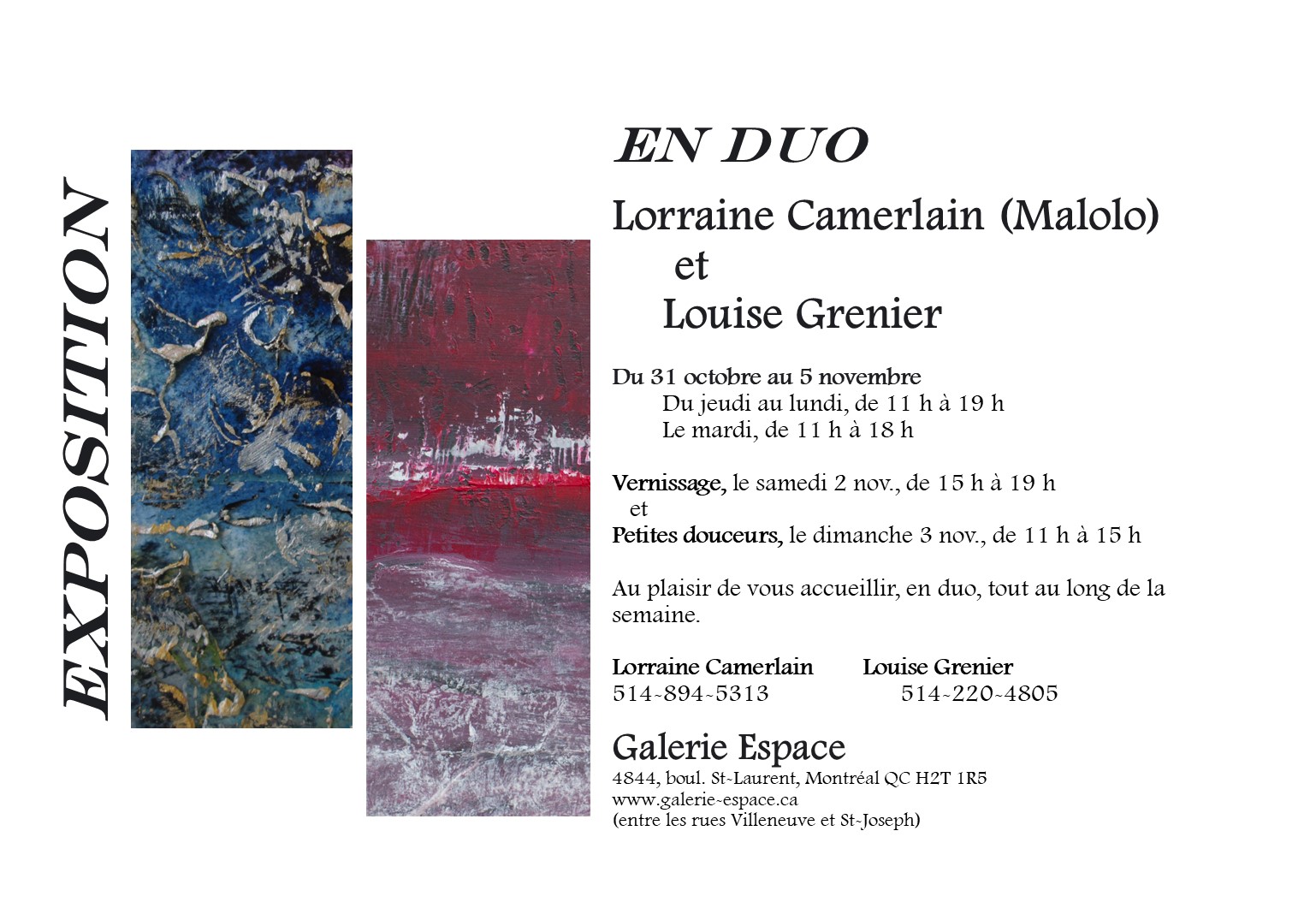 AFF et invitation Gal Espace_ 10 19