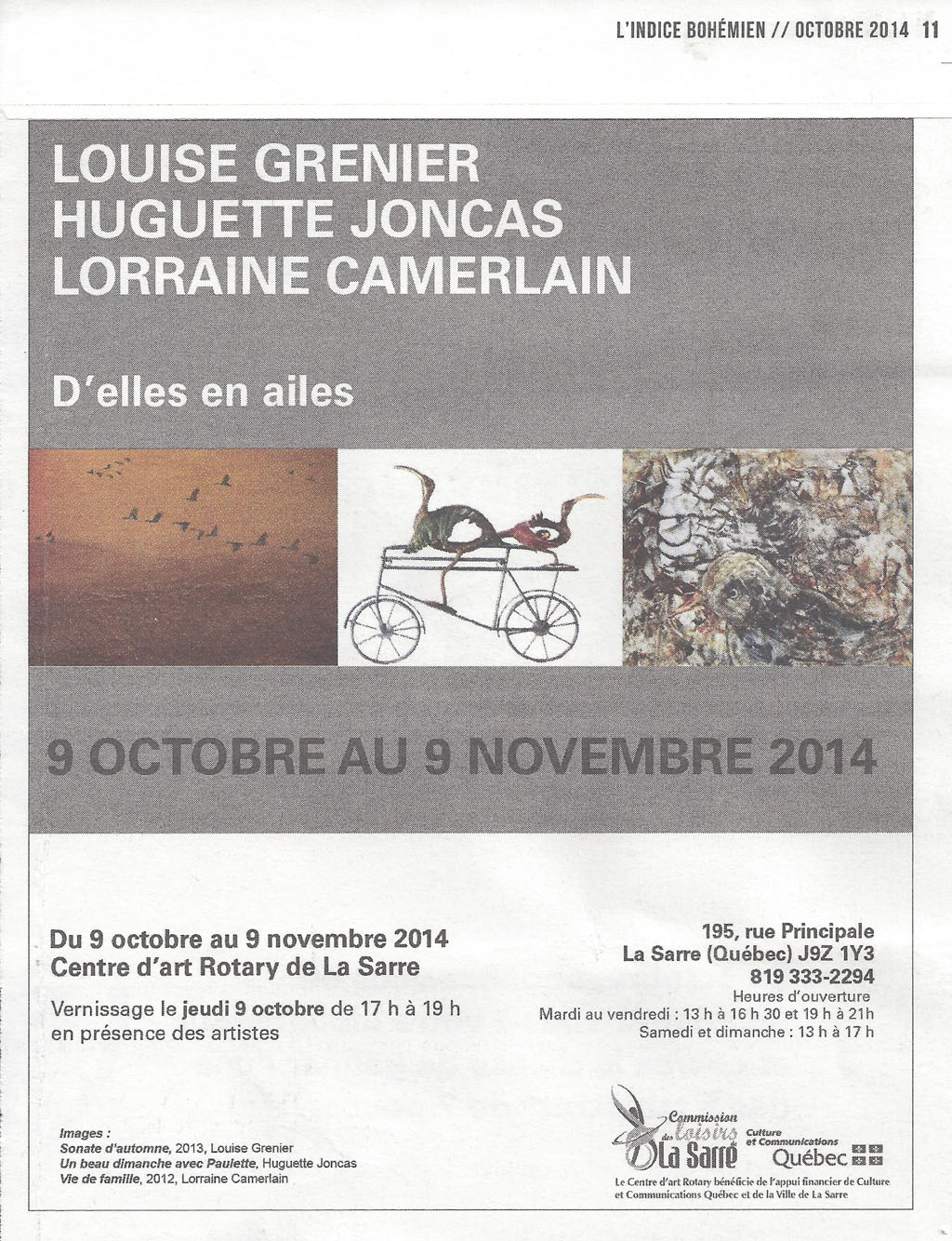 Indice Bohemien_ La Sarre oct 2014