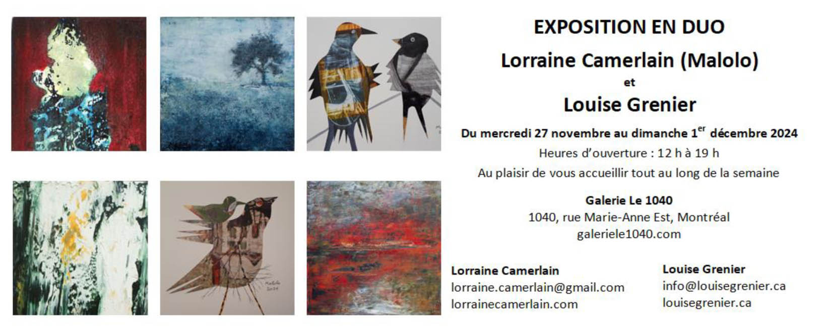 Invitations_Duo L Camerlain et L Grenier 27 11 2024